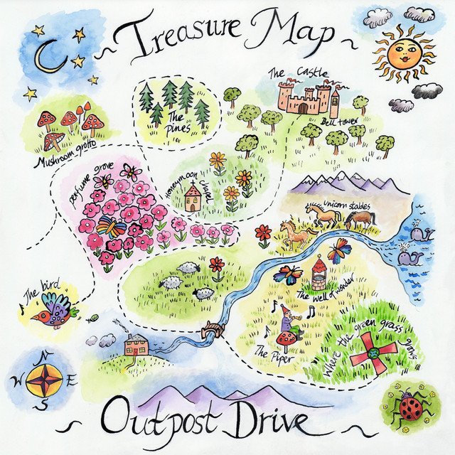 outpost-drive-treasure-map-rock-album-cover-nagamag-music-magazine Release Review: Outpost Drive – Treasure Map | Rock Music